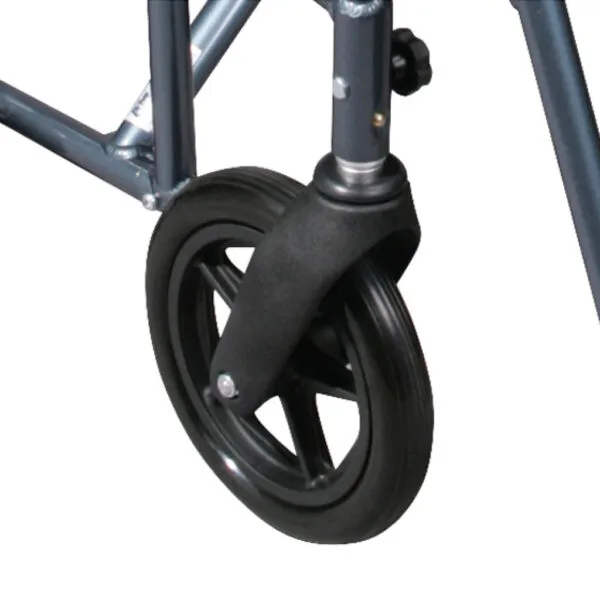 Deluxe Fly-Weight Aluminum Transport Chair with Removable Casters - Image 3