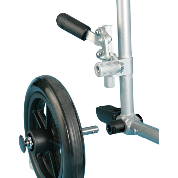 Deluxe Fly-Weight Aluminum Transport Chair with Removable Casters - Image 4