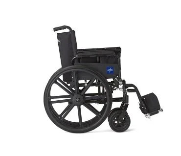 K4 Lightweight Wheelchair with Full-Length Arms and Swing-Away Footrests, 18" Width - Image 3