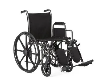 K3 Basic Wheelchair with Height-Adjustable Swing-Back Desk-Length Arms and Elevating Leg Rests, 18" Width - Image 4