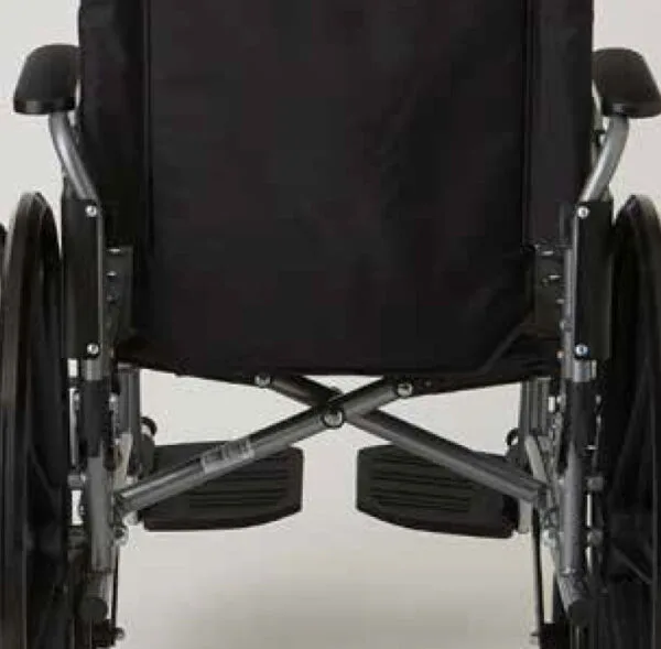 K4 Basic Lightweight Wheelchair with Removable Swing-Back Desk-Length Arms and Swing-Away Footrests, 18" Width - Image 4