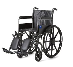 K2 Basic Wheelchair with 18"W Seat, and Elevated Leg Rests