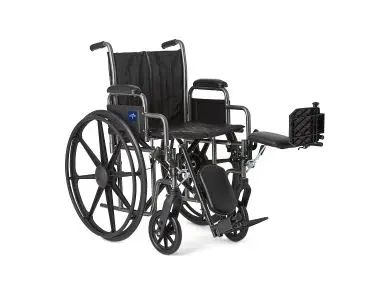 K2 Basic Wheelchair with 18"W Seat, Removable Desk-Length Arms and Elevated Leg Rests - Image 3
