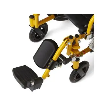Kidz Pediatric Wheelchair with Swing-Back Desk-Length Arms and Swing-Away Elevating Leg Rests, 14" Width - Image 3