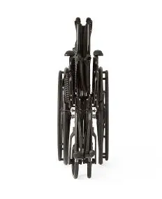 K1 Basic Wheelchair with Desk-Length Arms, Swing-Away Footrests and 2 Bags, 18" Width - Image 3