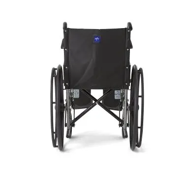K1 Basic Wheelchair with Permanent Full-Length Arms and Elevating Leg Rests, 18" Width - Image 4