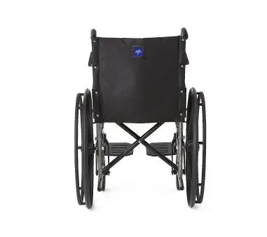 K1 Basic Wheelchair with Permanent Full-Length Arms and Swing-Away Footrests, 18" Width - Image 4