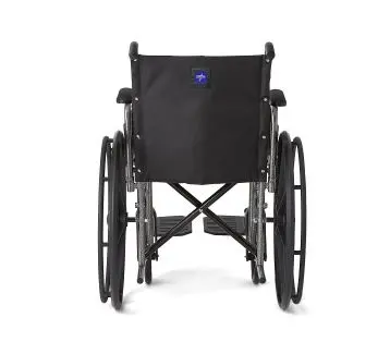 K1 Basic Wheelchair with Desk-Length Arms and Swing-Away Footrests, 18" Width - Image 4
