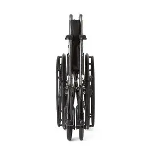 K1 Basic Wheelchair with Permanent Full-Length Arms and Swing-Away Footrests, 18" Width - Image 6