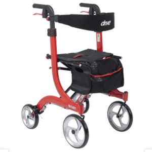 Nitro Aluminum Rollator, Tall Height, 10" Casters