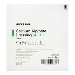 DRESSING, CALCIUM ALGINATE SHEET 4"X4.75" (10/BX 1)