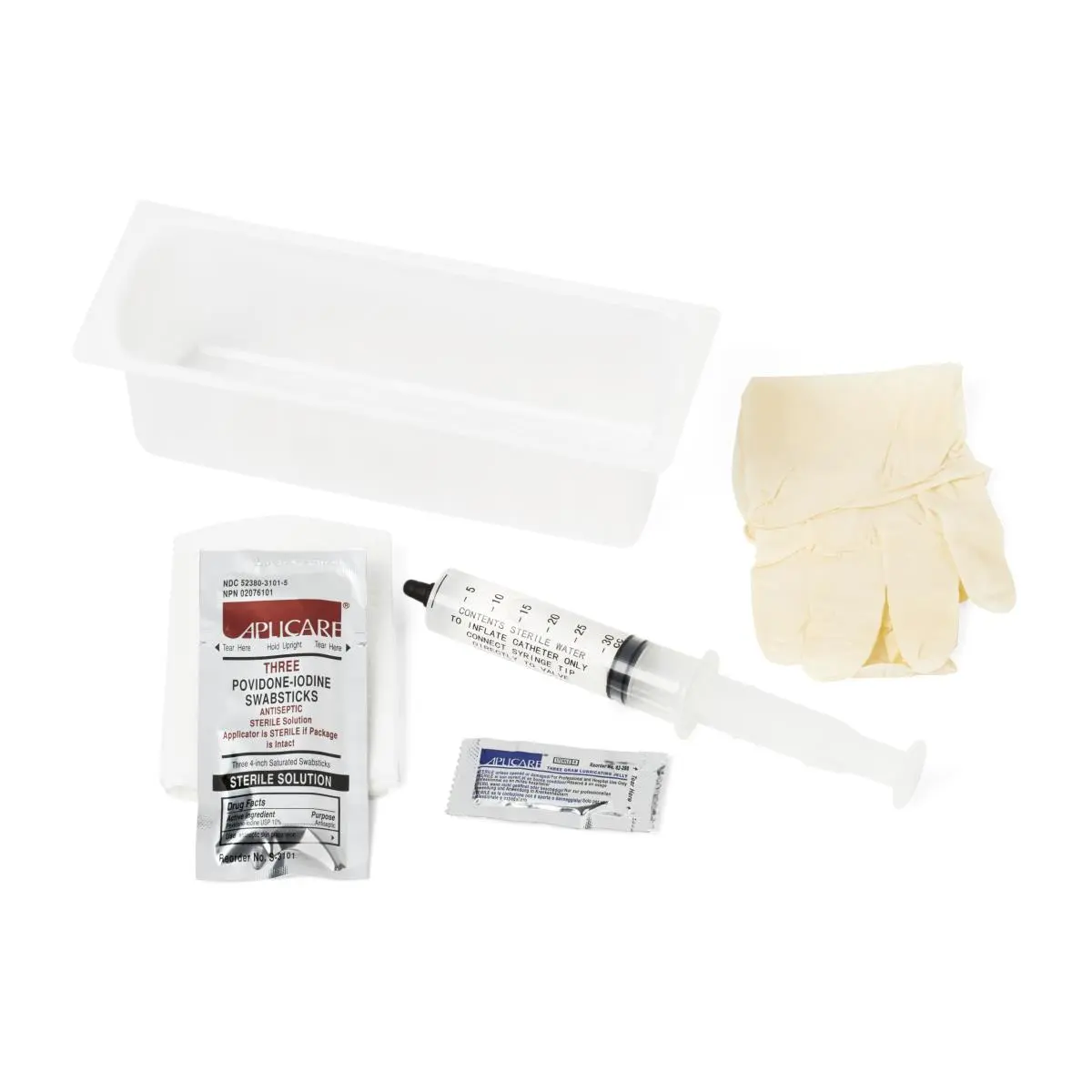 TRAY, FOLEY INSERTION, W/30ML SYRINGE, PVP